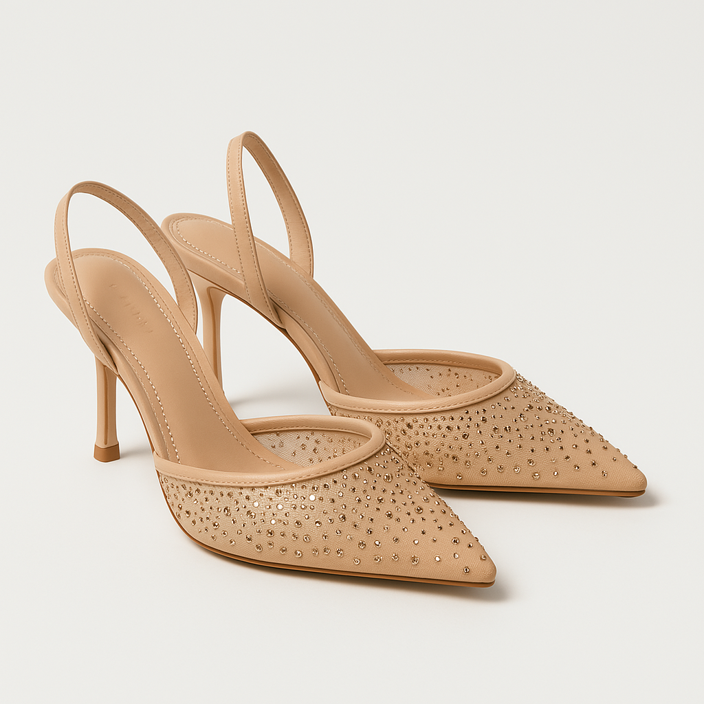 Classic And Elegant Look With Half-Closed Toes
