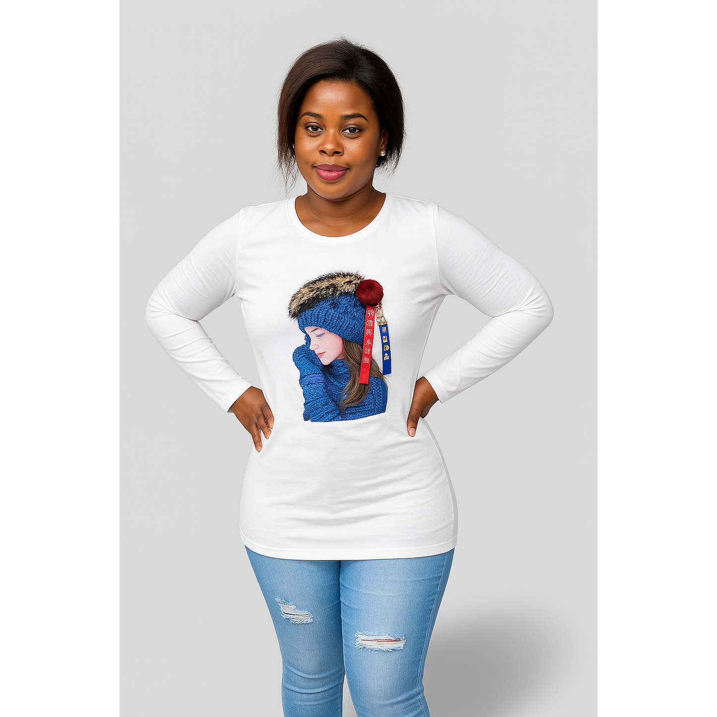 Character  Printed Plan Top Dress