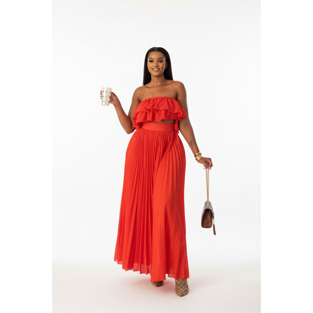 Truly Pleated Top with Luxury Skirt