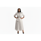 Puffy Sleeves Plain Sleeve Midi Dress
