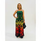Rasta Sleeveless Maxi Summer Dress