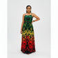 Rasta Sleeveless Maxi Summer Dress