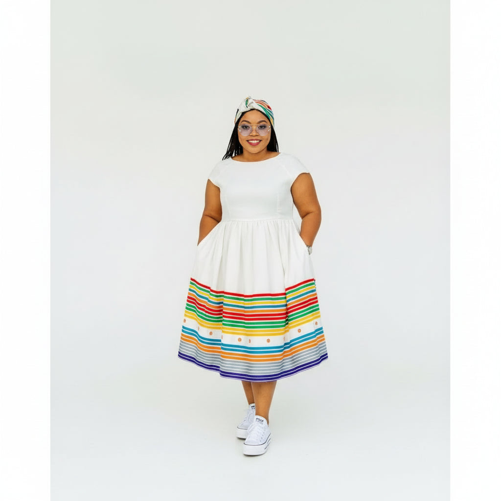 Ankara African Style Midi Dress