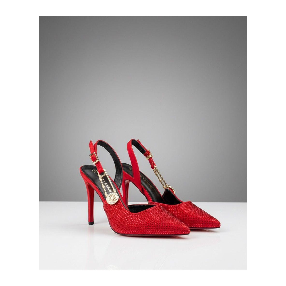 Sling Back Pointy Toe Stiletto Heel