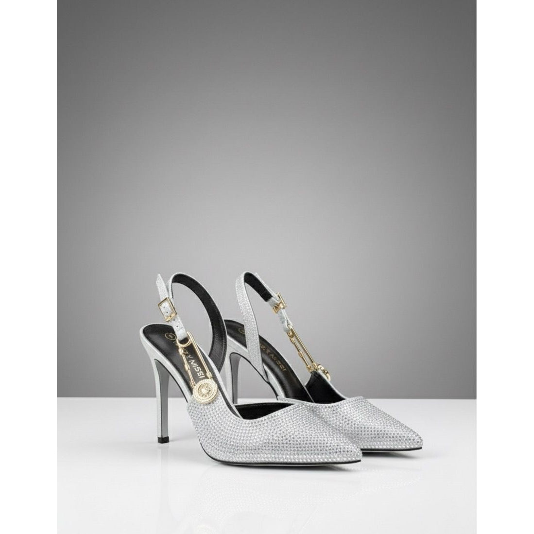 Sling Back Pointy Toe Stiletto Heel