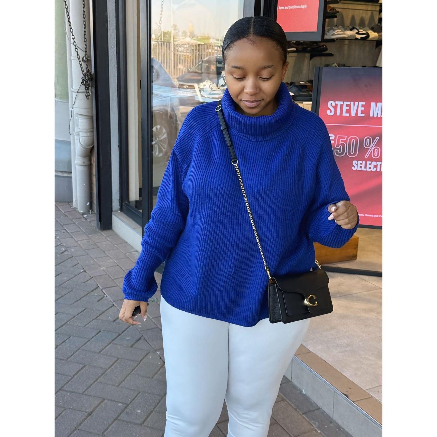 Sexy Knitted Polo Neck