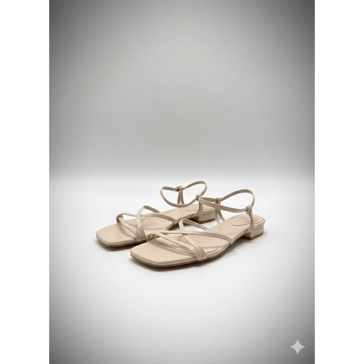 Multi Thin Strap Criss Cross Slide Sandals