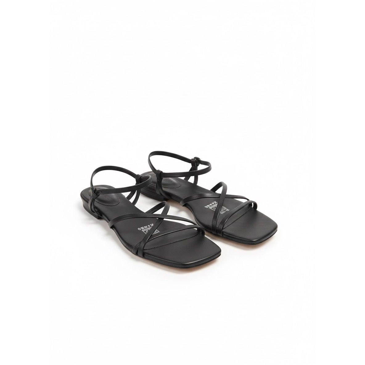 Multi Thin Strap Criss Cross Slide Sandals