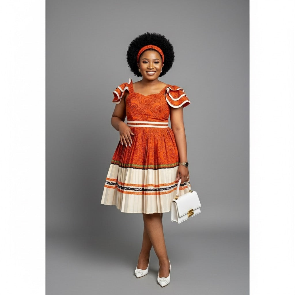 Ankara Traditional Flare Dress