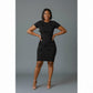 Short Sleeve Mini Knit Dress