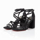 Elegant Square Toe And Ankle Strap Chunky Heel Sandals