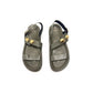 Flat Sandals with Double Strap and Gold Studs