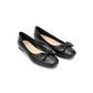 Korean style bow tie lady round toe flat shoes