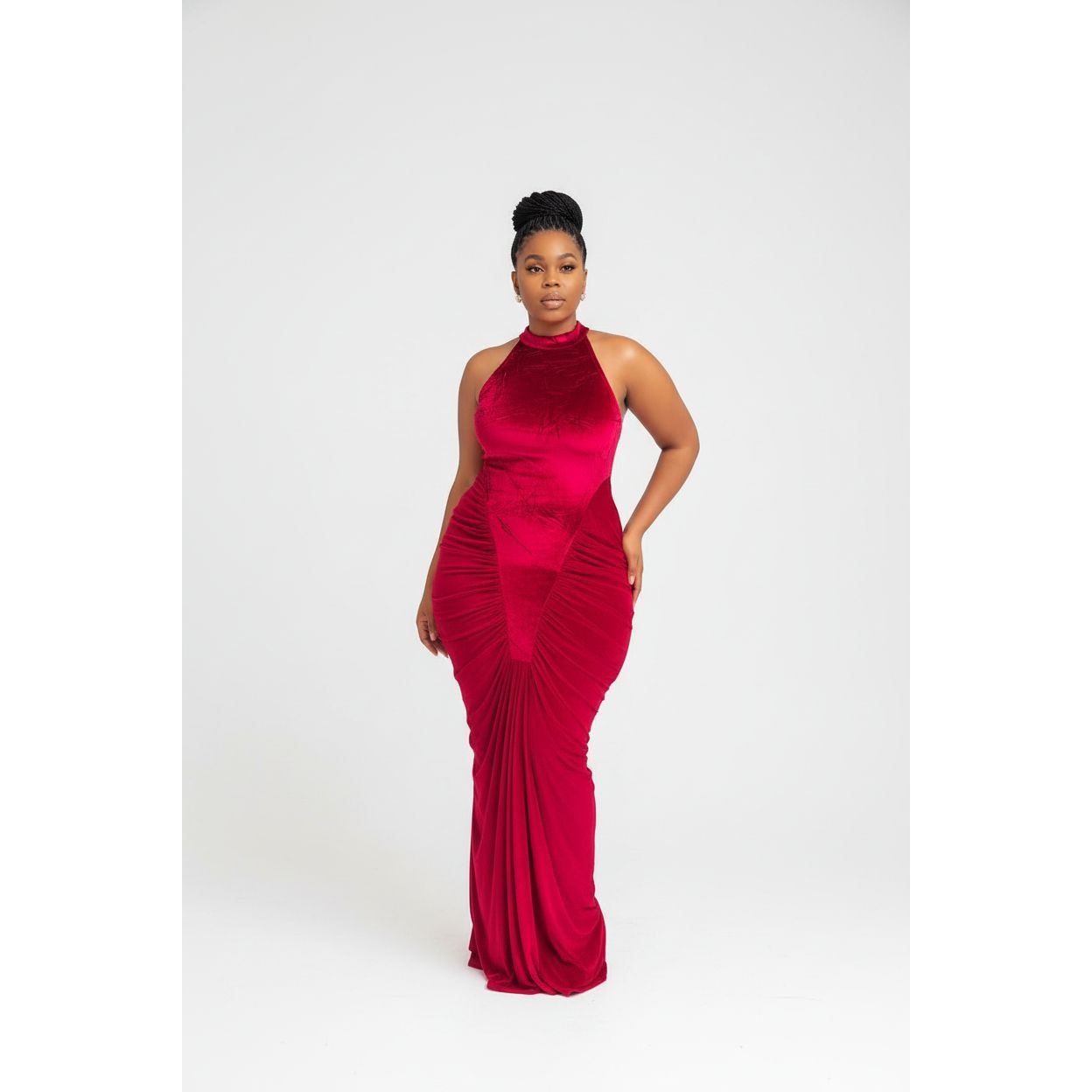 Elegant Halter Sleeveless Bodycon Dress