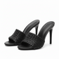 Open Toe High Heel Mules