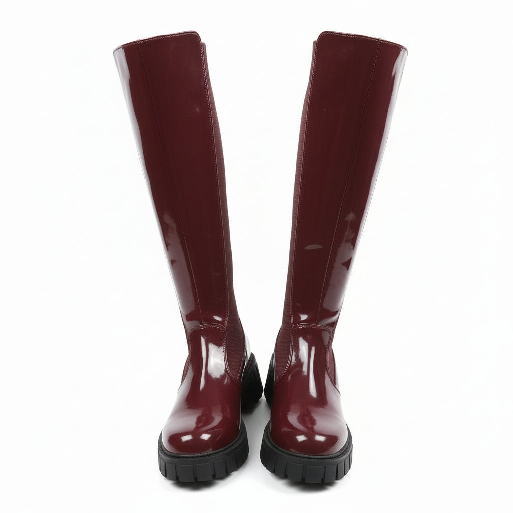 Chunk Heel Platform Boots