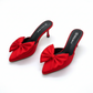 Point toe  heel Bow sandals