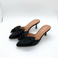 Point toe  heel Bow sandals