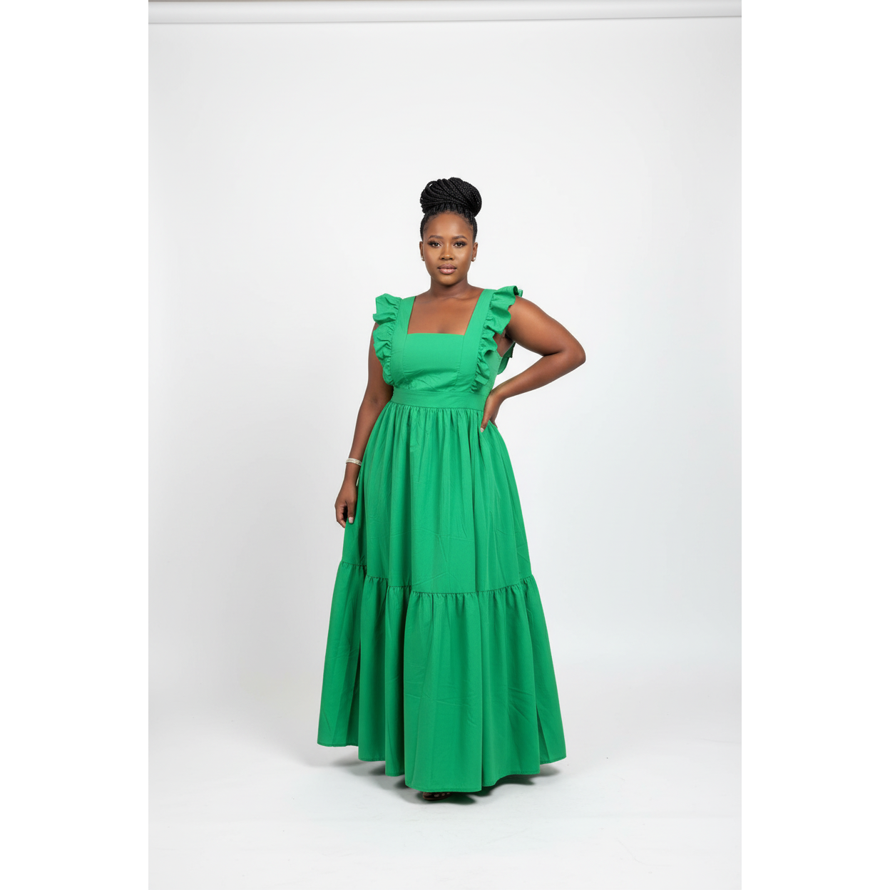 Sleeveless Square Neck Dress