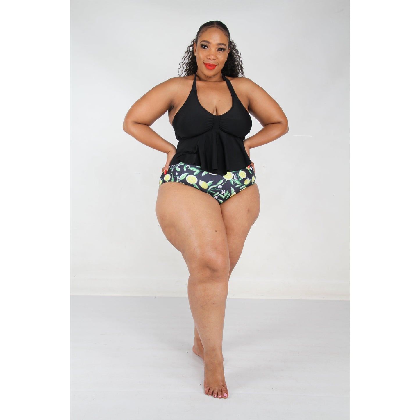 Sexy Bikini Ruffled Top Set