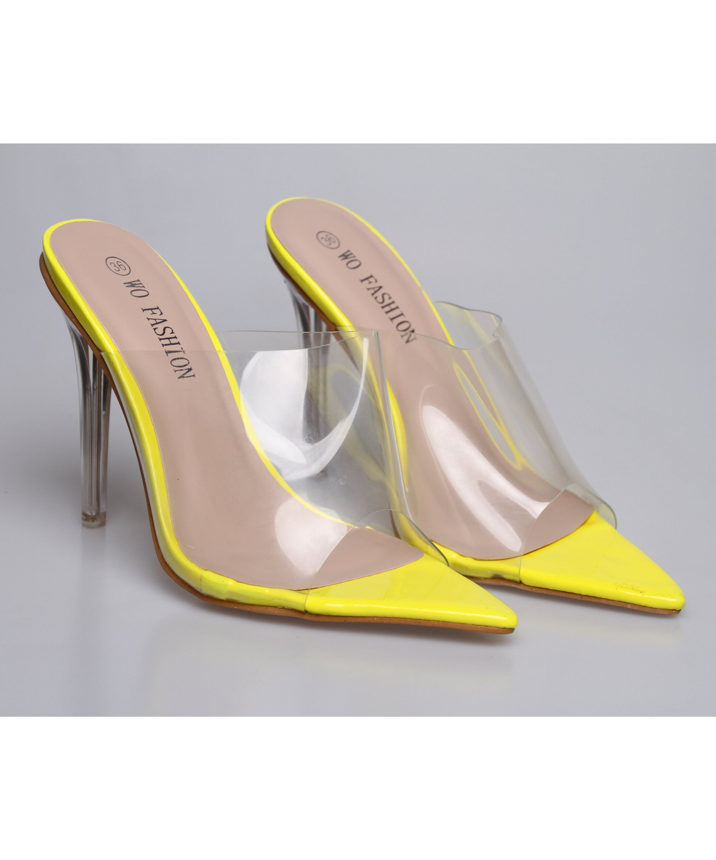 High Heels Summer Open Toe PVC Transparent Jelly Shoes