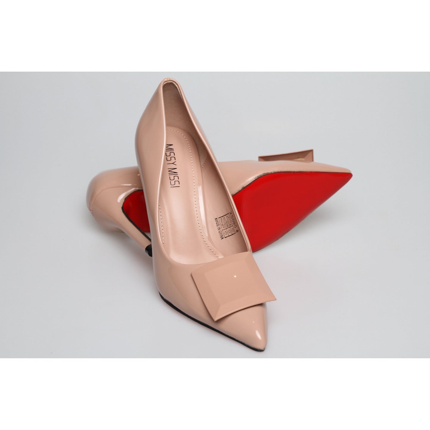 Square Buckle High Heels