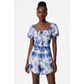 Floral Off the Shoulder Ruffled Romper
