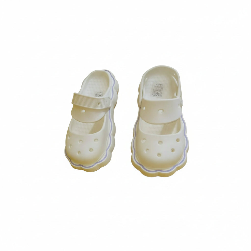 Women Non-slip Cut Out Multi-way Wear Clogs.