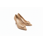 Square Button Pump Slip on Designer Shoes.