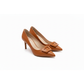 Square Button Pump Slip on Designer Shoes.