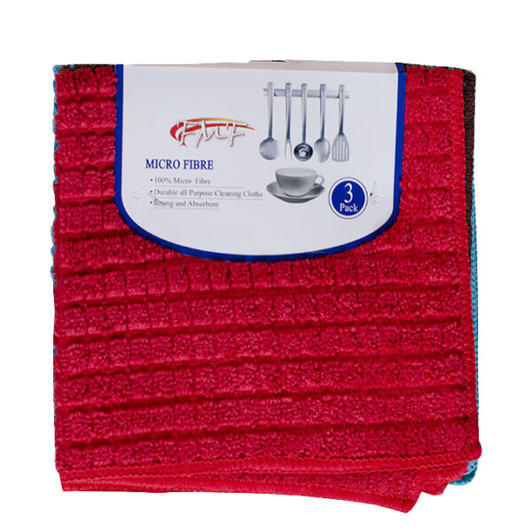 3PCS Assorted Micro Fibre Cloth