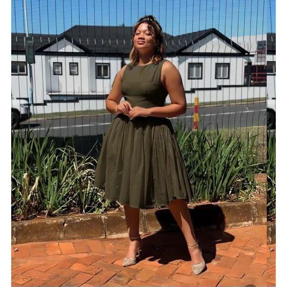 Sleeveless Corset Midi Dress