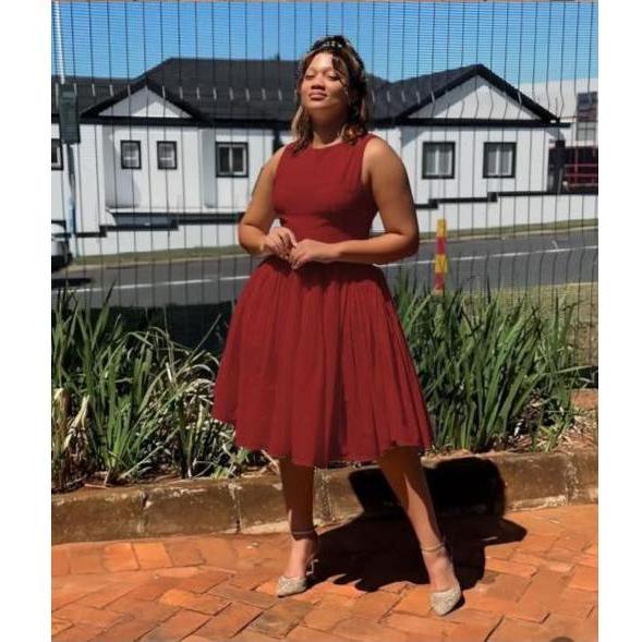 Sleeveless Corset Midi Dress