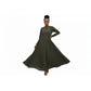Pleated Kaftan Long Sleeve Maxi Dress