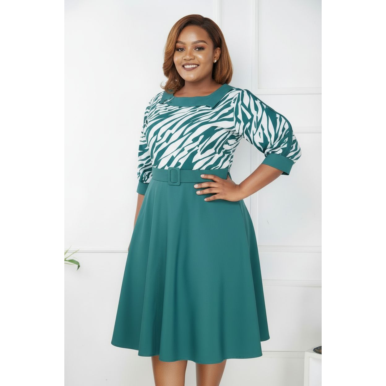Office Style plus size Dress.