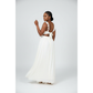 Elegant Backless Flowy Sleeveless Ruffle Maxi Dress