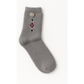 High Socks with Print Warm Soft Wool