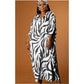 Striped V Neck Katan Maxi Dress