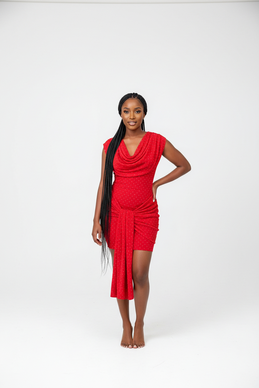 Women's Ruched Knot Bodycon Maxi Dress | Floor-Length Evening Dress