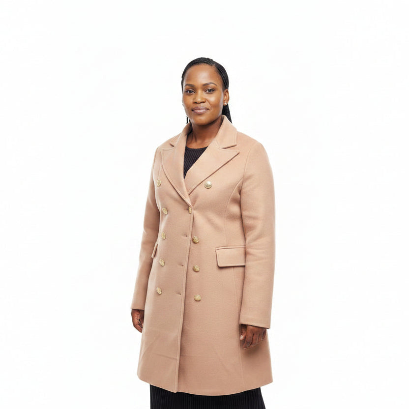 Slim Fit Double Breasted Coat