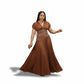 V-Neck Short Sleeve Solid Color Rayon Blend Fitted Maxi Dress