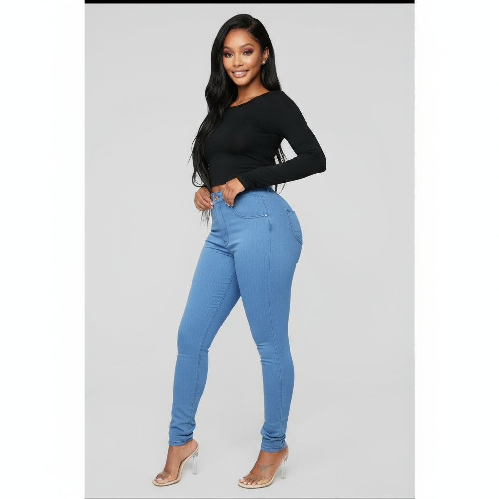 High Waisted Skinny Jeans.