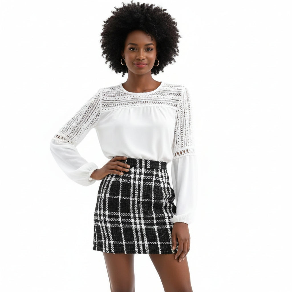 Puff  sleeve blouse  - YELLOW SUB TRADING 