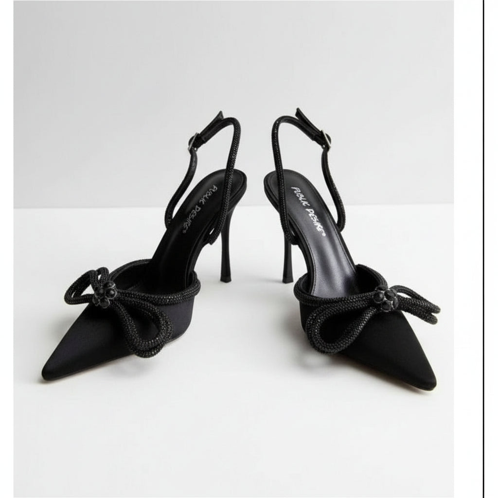 Rhinestone Red Bottom Heels