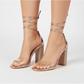 Ankle Strap Crystal Heel
