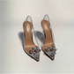 Transparent Rhinestone High Heels