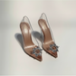 Transparent Rhinestone High Heels