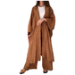 Fashion Slit Long Cardigan Leisure Two-Piece Set