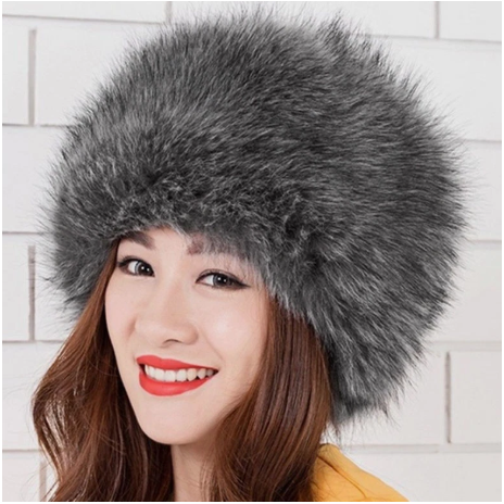 Fluffy Fur Round Winter Bucket Hat
