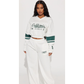 California Athletic Wide Leg Pant & Crop Top Set